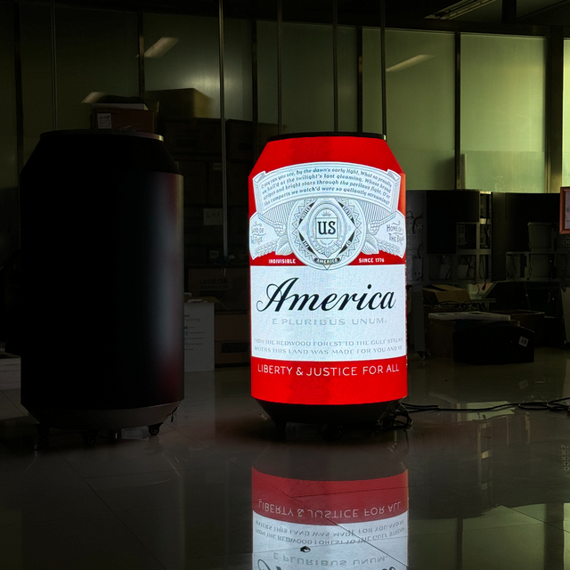 Yaratıcı Reklamcılık Esnek Kavisli LED ekran Özelleştirilmiş Can Coca-Cola Pepsi LED ekran